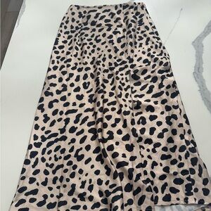 Princess Polly Leopard Print Midi Skirt